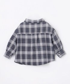 ANY KIDS オンオフショルダー チェックシャツ