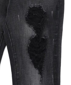 WEGO 【美脚】ダメージフレアデニム