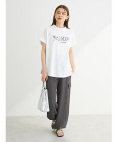 Green Parks フレンチスリーブ筆記体刺繍ロゴプルオーバー