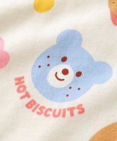 MIKI HOUSE HOT BISCUITS 【80-120cm】 カラフルビーンズ 総柄長袖Tシャツ