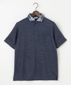 JOSEPH ABBOUD 【吸水速乾】リネンハニカム ポロシャツ