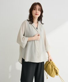 Green Parks 開襟シアーシャツジャケット