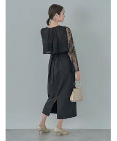 earth music&ecology ＳＥＴ２点　レースブラウス付きナローワンピース