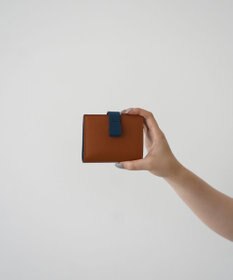 Atelier nuu 日本製 本革 バイカラーnoble 二つ折れウォレット
