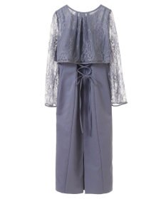 earth music&ecology ＳＥＴ２点　レースブラウス付きナローワンピース