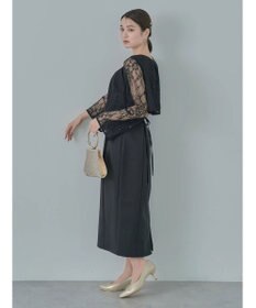 earth music&ecology ＳＥＴ２点　レースブラウス付きナローワンピース