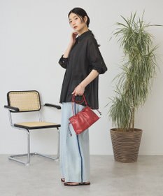 AMERICAN HOLIC ウエストタックシアーストライプシャツ