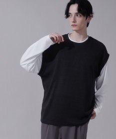 WEGO フェイクレイヤードベストT（LS）