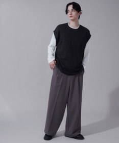 WEGO フェイクレイヤードベストT（LS）