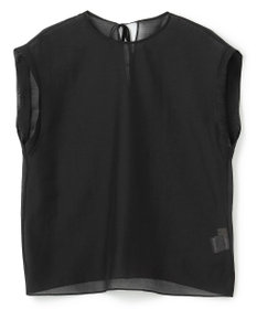 NAVE 【Nave・洗える/シアー素材】シアーリンクル ノースリーブブラウス