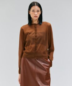 BEIGE， 【洗える・Oggi 10月号掲載】CADDO / シアーウールカーディガン