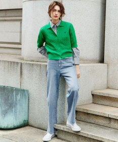 ANY 【POLO BCS別注】ケーブルニットポロ