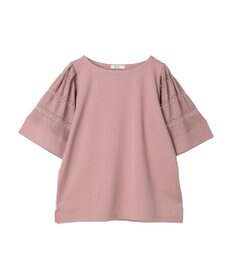 earth music&ecology フレア袖レースプルオーバー