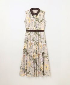 GRACE CONTINENTAL ボタニカルプリントワンピース