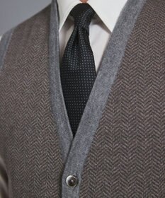 GOTAIRIKU 体温調整に【洗える/チクチクしにくい/ピリングしにくい】イタリア糸 ハイゲージ ベスト_WOOL100%