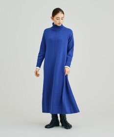 J.PRESS YORK STREET 【WOMEN】ANTI PILLING WOOL Aラインニットワンピース