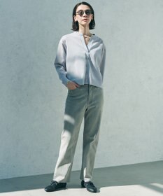 UNFILO シアーフォルムニット キーネックカーディガン