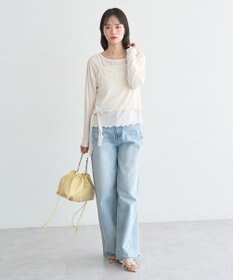 earth music&ecology 【SET2点】ツイストキャミレイヤードカットソー