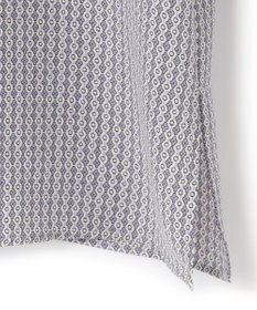 23区 L 【洗える】ヴィンテージ プリント ピンタック ブラウス