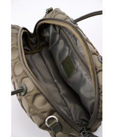 MIYABIYA 【撥水加工】篭目大柄エンボスボンディングミニボストン