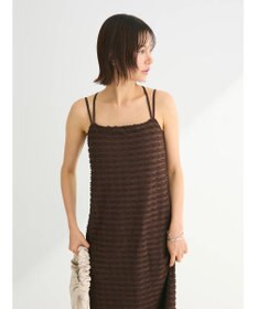 Green Parks カップ付きフリル生地キャミワンピース