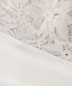 自由区 【XSサイズ～/洗える/セット可】フラワーコードレース ペプラムブラウス