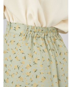 earth music&ecology キンモクセイ柄フレアスカート