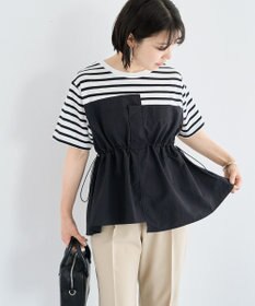 Green Parks ビスチェドッキングドロスト５分袖プルオーバー