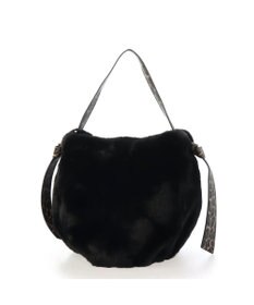 UNBILLION cachecache サイドリボンエコファー2wayショルダーバッグ