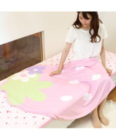 Mother garden マザーガーデン 野いちご クール ダイカット ブランケット 《チェーリー柄》 106×125cm