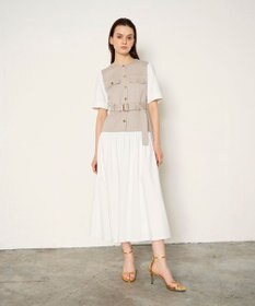 GRACE CONTINENTAL レイヤードコンビワンピース