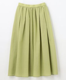 ANY L 【ウエストゴム】シャンブレーライクフレアスカート