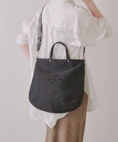 russet スリム2WAYトートバッグ <ナイロンラフィア>(CE-1717-WEB)