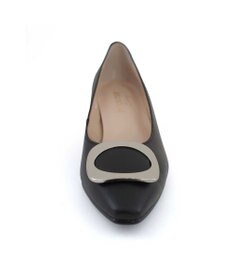 Pointer 【5cmヒール】日本製 高級本革モチーフ付きパンプス