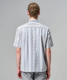 JOSEPH HOMME 【新柄】ストライプジャガードストレッチ 　レギュラーカラー半袖シャツ