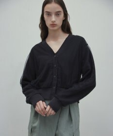 BEIGE， 【洗える・GISELe 4月号掲載】MYRTLE / チュールレイヤードカーディガン