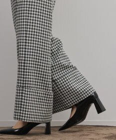 GRACE CONTINENTAL ロールアップギンガムパンツ