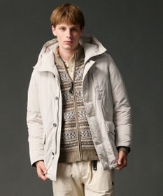 JOSEPH ABBOUD MOUNTAIN 【軽量/ソフト】ラム×モールジャカード ニットブルゾン