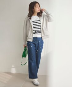 Feroux ランダムパールデニム パンツ