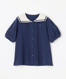 組曲 KIDS 【110-140㎝】ギンガムセーラー ブラウス