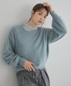 earth music&ecology ミニシャギープルオーバー