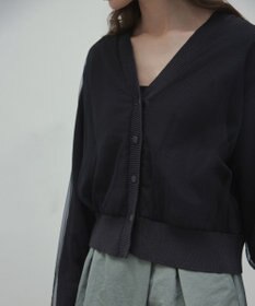 BEIGE， 【洗える・GISELe 4月号掲載】MYRTLE / チュールレイヤードカーディガン