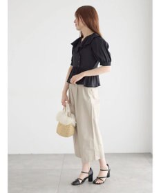 Te chichi ラッフルフリル半袖ブラウス