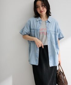Green Parks シアーデニム２ＷＡＹビックドルマンシャツ