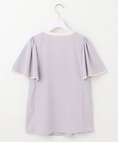 ANY SIS L 【洗える】2WAYバイカラーフレア ブラウス