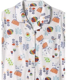 Wing ウイングスリープ パジャマ 5分袖 長ズボン 綿レーヨン天竺素材 レディース EP8024 ウイング／ワコール