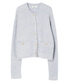 earth music&ecology キラキラシャギーカーディガン