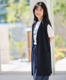 ANY L ロングニットジレ