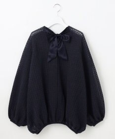 自由区 【カトリエムブーケ】Texture formeバックリボンディテールプルオーバー