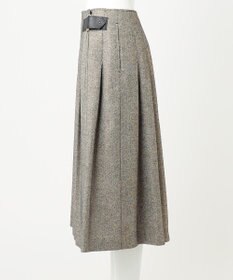 23区 【R(アール)】ウールラメ タックラップスカート